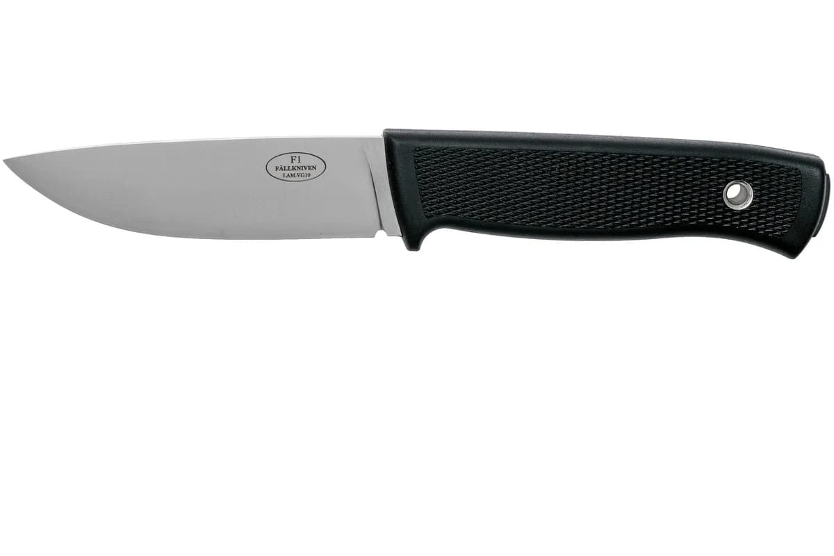 Fallkniven F1 — 3.8 inch drop point blade