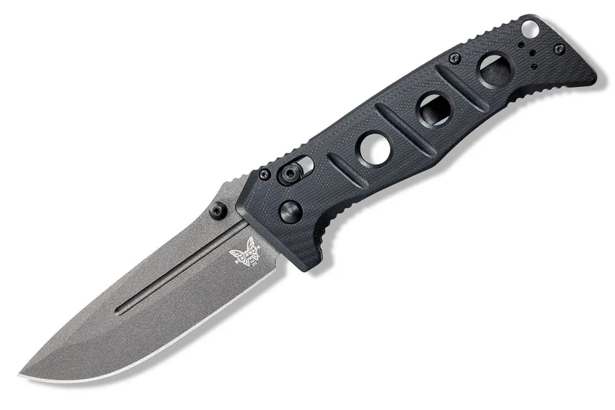 Benchmade Adamas 275 — 3.82 inch drop point blade