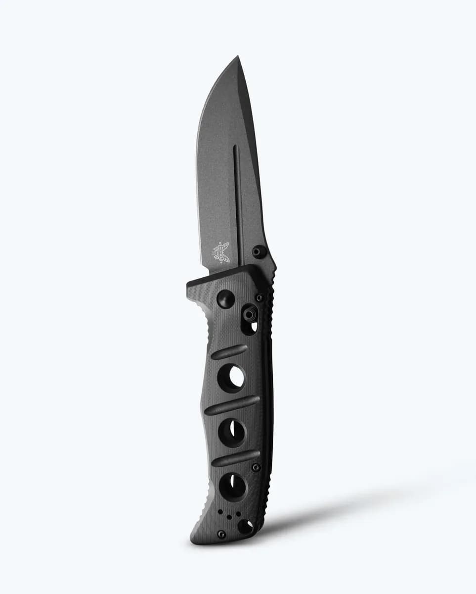 Benchmade Adamas 275GY-03 — 3.82 inch drop point blade